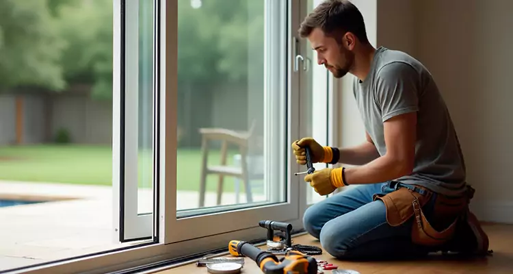 Squeaky Sliding Patio Doors in Wright, FL