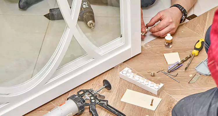 Interior Patio Door Casing Repair in Wright, FL